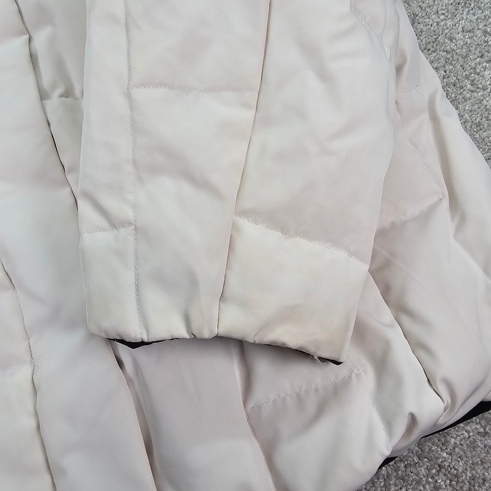 ZeroXposur Womens Reversible Down Quilted Puffer Coat Parka Black Cream 3X - Picture 9 of 9